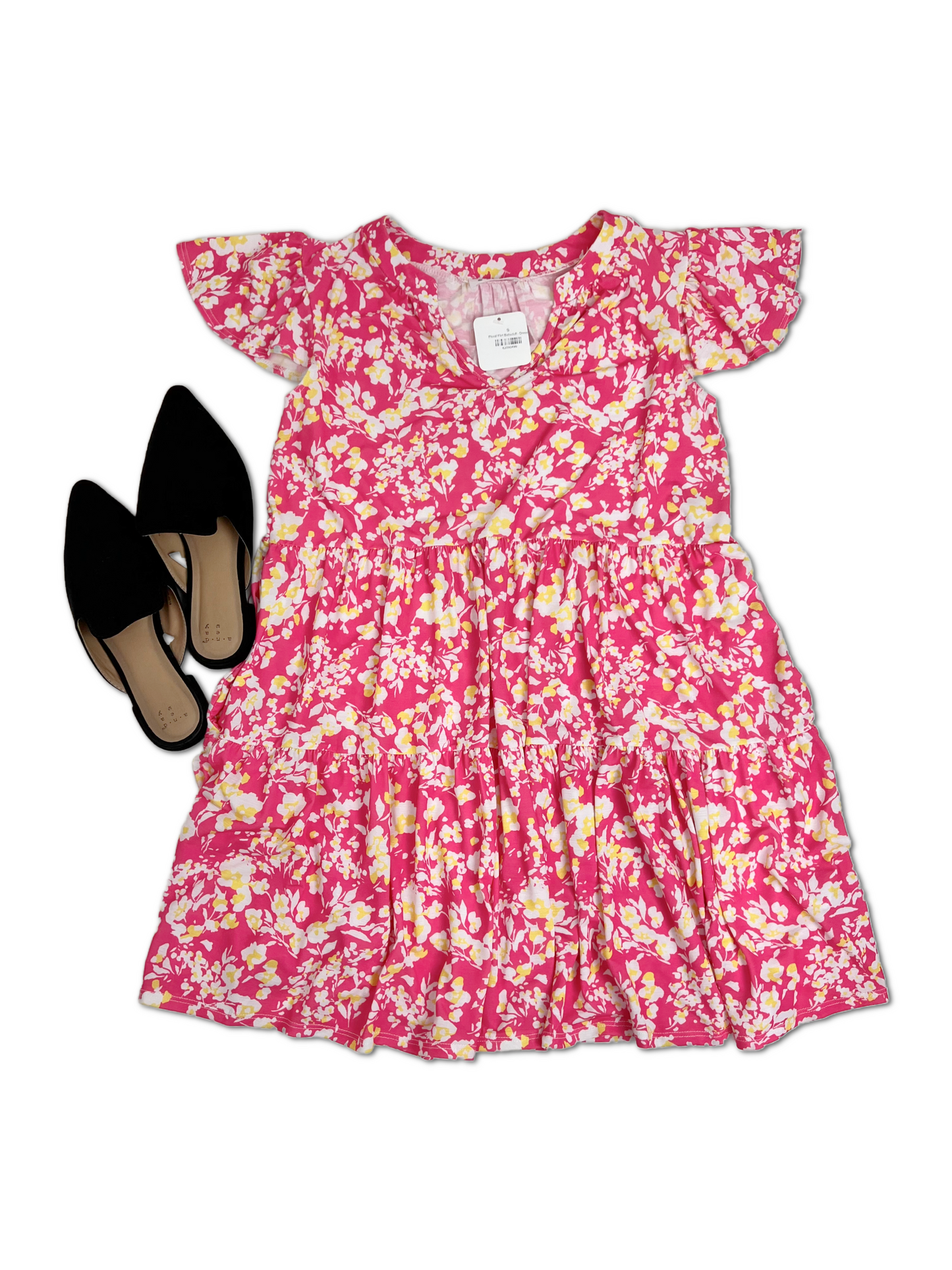 (Preorder) Floral Flirt Babydoll Dress, Pink (S-3XL)