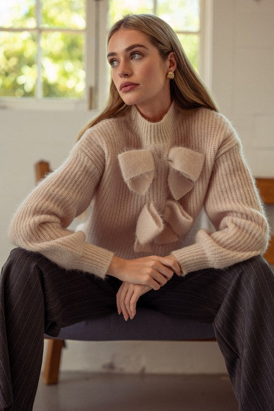 So Demure Reversible Bow Sweater