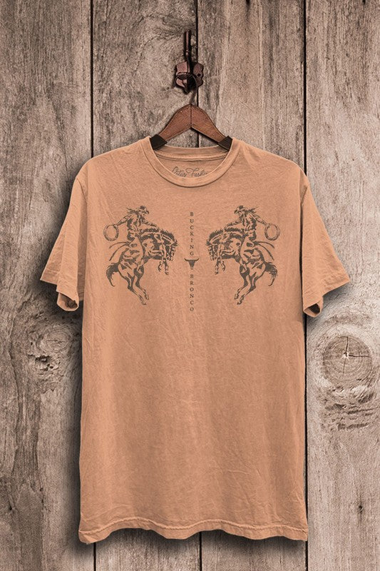 Bucking Broncos Vintage Wash Tee