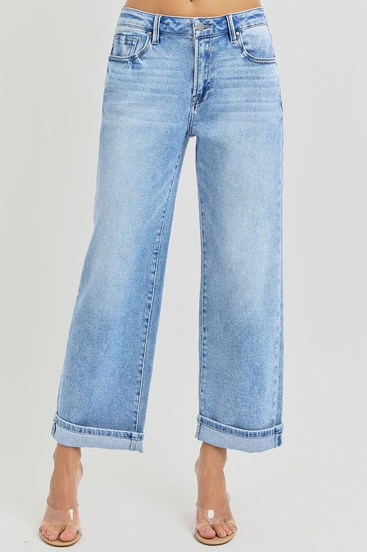 Risen: Cool Era (Light) Cuffed Barrel Jeans