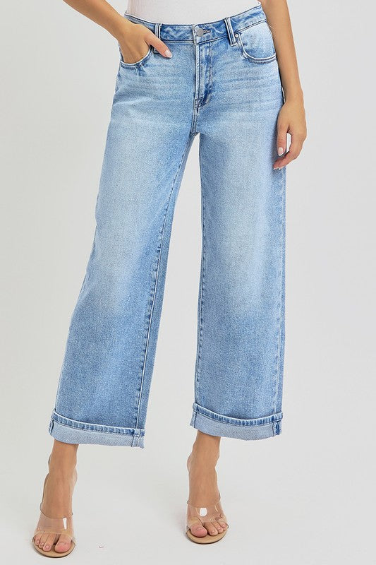 Risen: Cool Era (Light) Cuffed Barrel Jeans