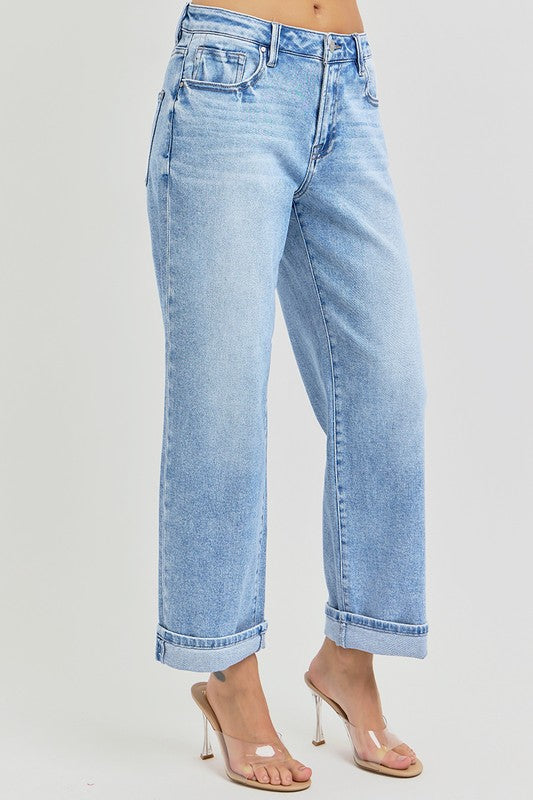 Risen: Cool Era (Light) Cuffed Barrel Jeans