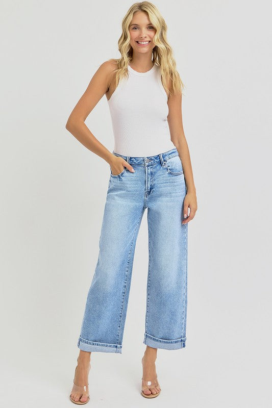 Risen: Cool Era (Light) Cuffed Barrel Jeans