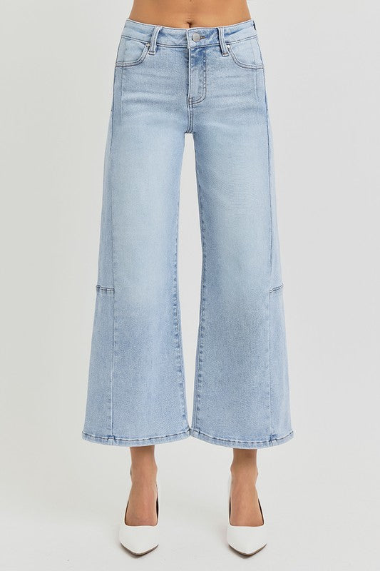 Risen: All Good Crop Seam Detail Jeans