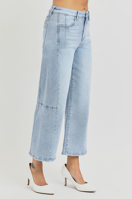 Risen: All Good Crop Seam Detail Jeans