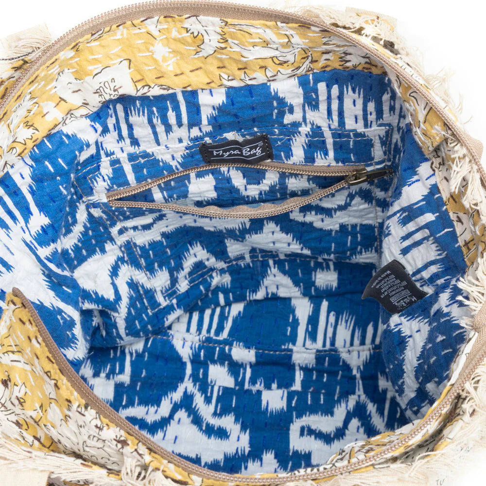 Myra Bag: Golden Prairie Leaf Tote
