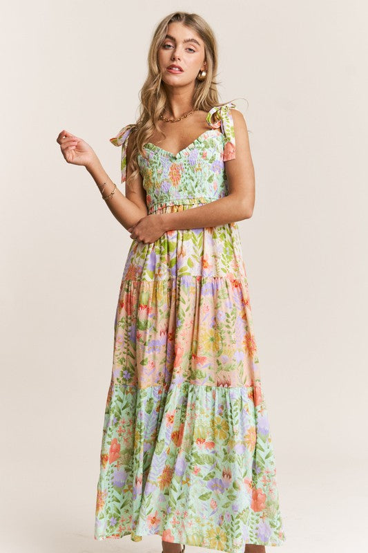Garden Dream Tiered Floral Dress