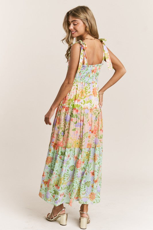 Garden Dream Tiered Floral Dress