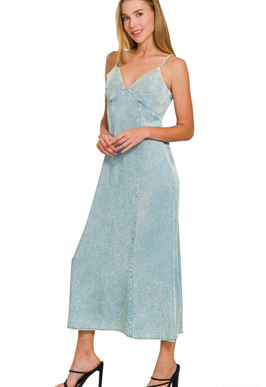 Pure Intentions (Blue/Grey) Tencel Dress