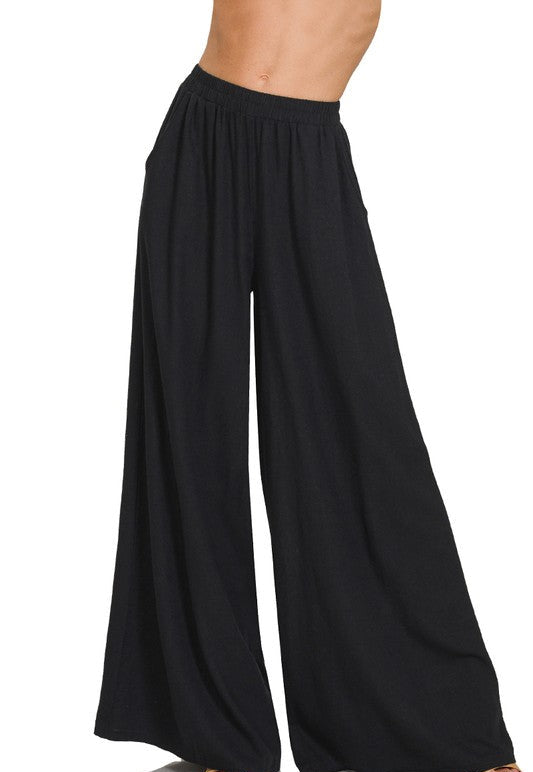 Timeless Appeal (Black) Linen Blend Pants