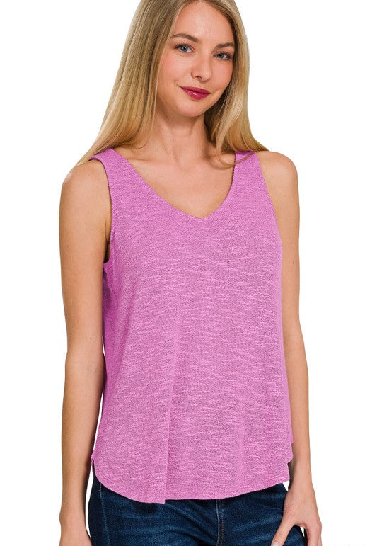 Base Mode (Mauve) Hacci Tank Top