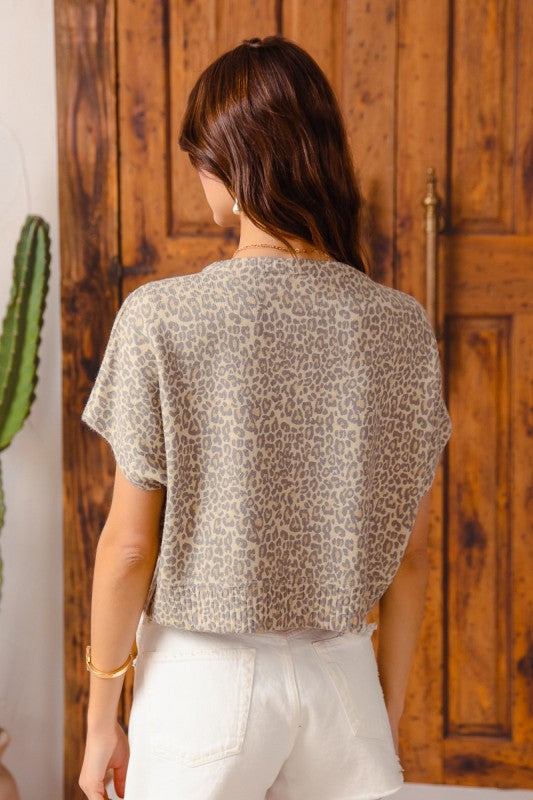 Wild Ways Vintage Leopard Cardi Top