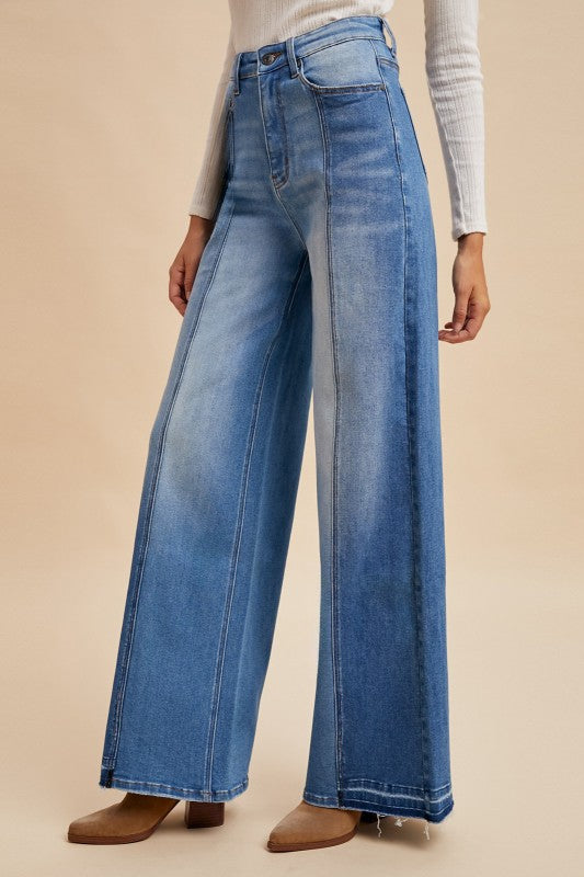 True Blue Wide Leg Trouser Jeans