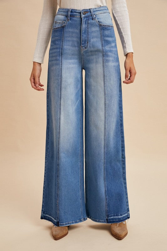 True Blue Wide Leg Trouser Jeans