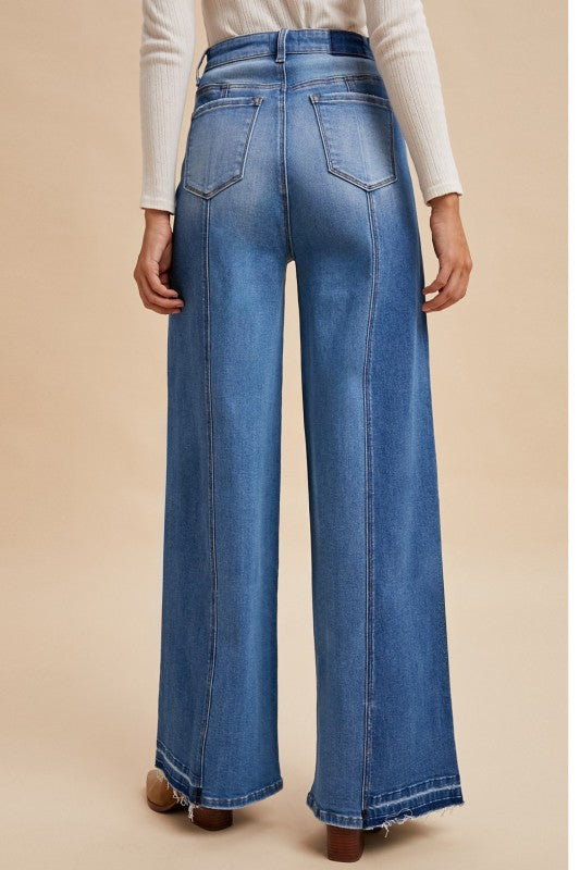 True Blue Wide Leg Trouser Jeans
