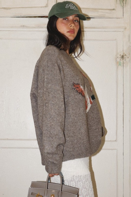 Duck Hunt (Mocha) Pullover Sweater