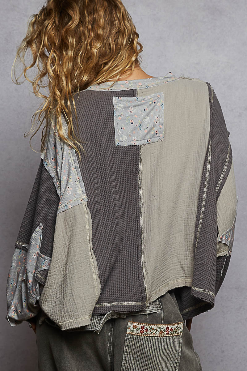 POL: Made For Me Floral Patch Top