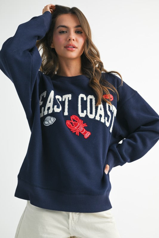 East Coast (Navy) Coastal Pullover