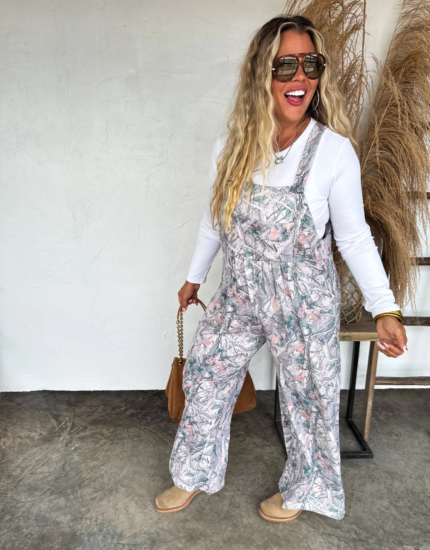 Good Will Hunting Camo Ribbed Overalls