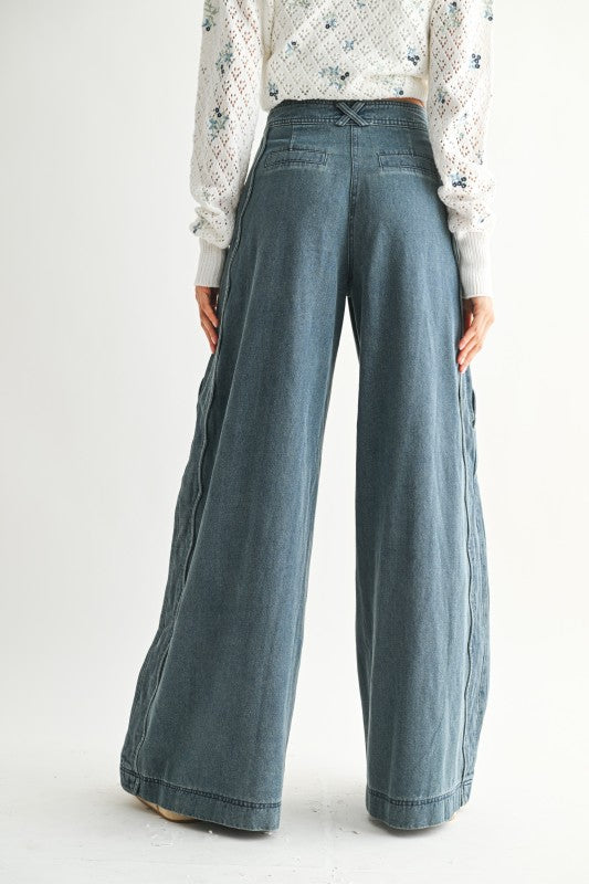 Dear Destiny Scallop Wide Leg Jeans
