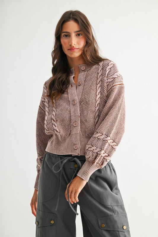 Hopeful Heart Mineral Wash Cardigan