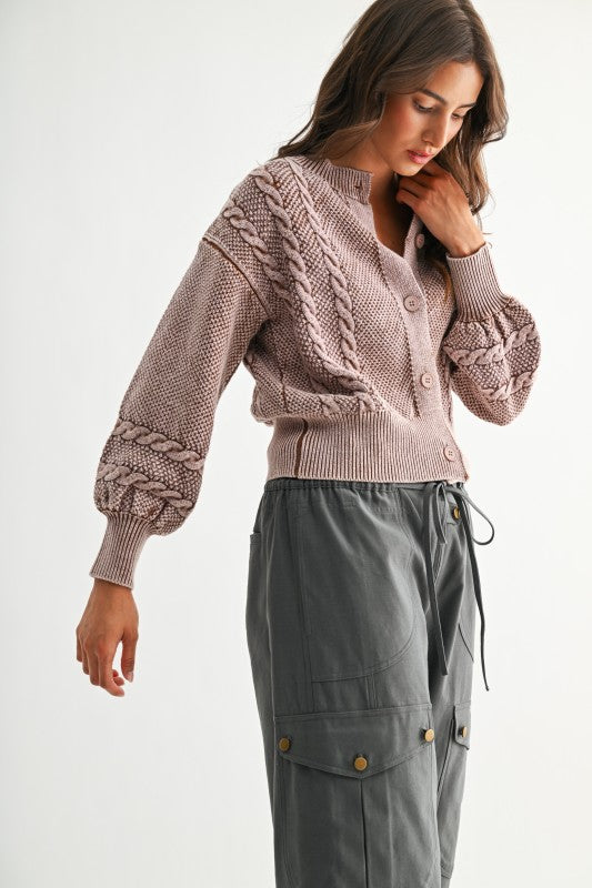 Hopeful Heart Mineral Wash Cardigan