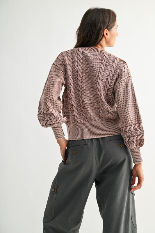 Hopeful Heart Mineral Wash Cardigan
