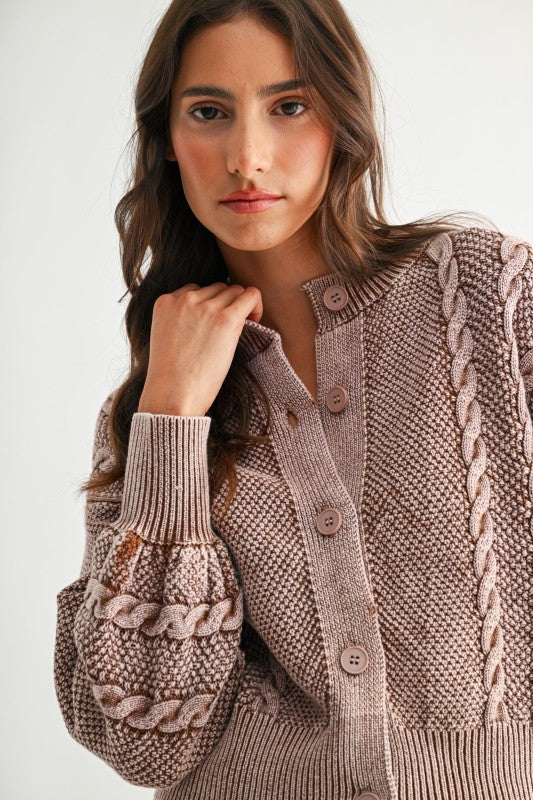 Hopeful Heart Mineral Wash Cardigan
