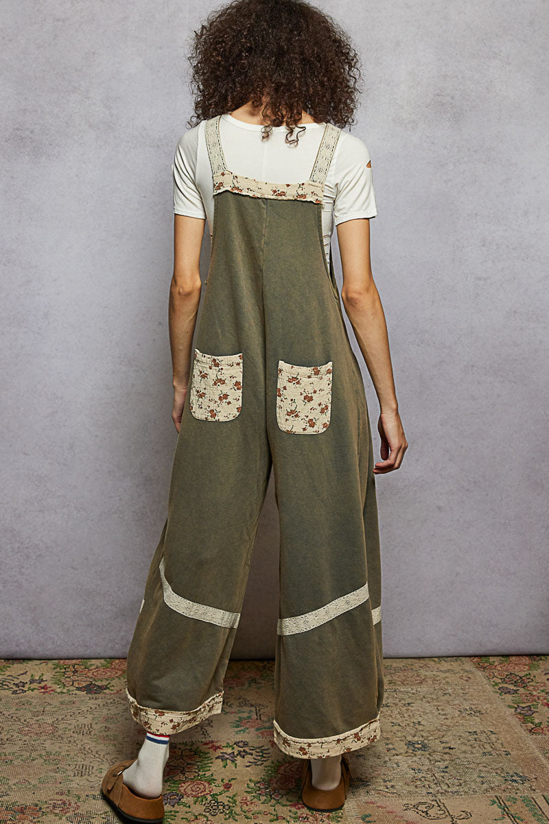 POL: Boho Bibs (Vtg Moss) Overalls