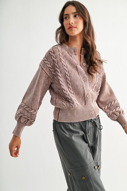 Hopeful Heart Mineral Wash Cardigan