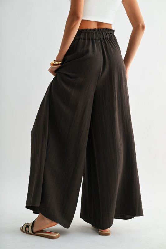 Sweet Embrace (Brown) Wide Leg Pants