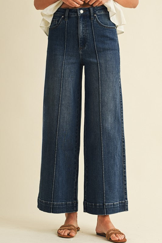 Sweet Annie (Dark) Wide Leg Jeans