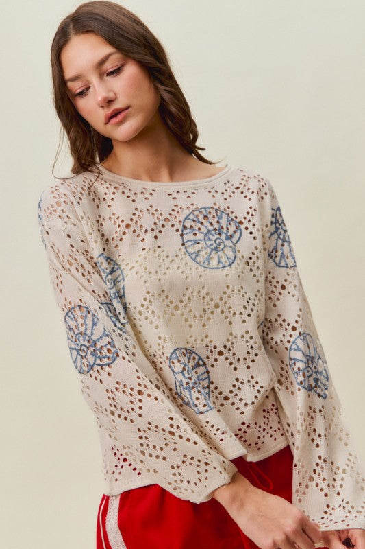 Seaside Delight Lightweight Sweater
