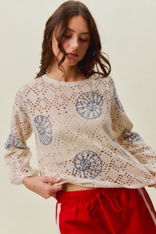 Seaside Delight Lightweight Sweater
