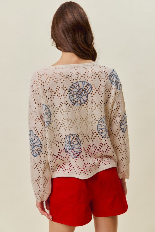 Seaside Delight Lightweight Sweater