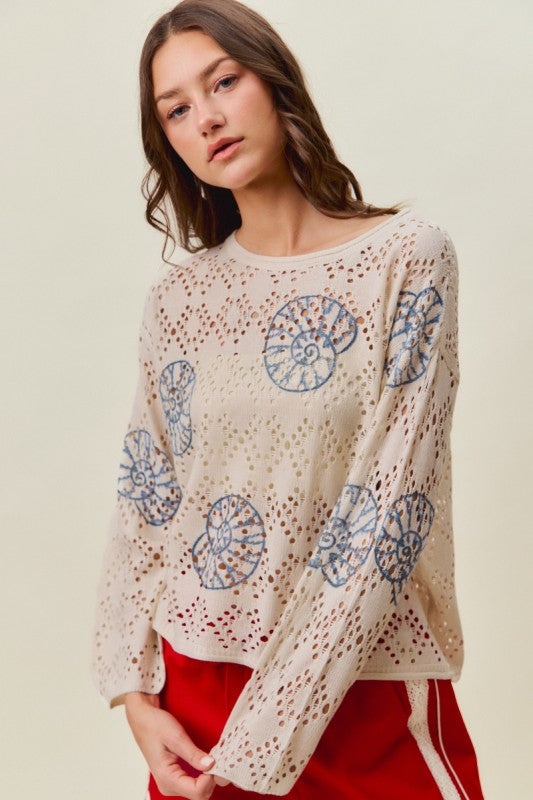 Seaside Delight Lightweight Sweater