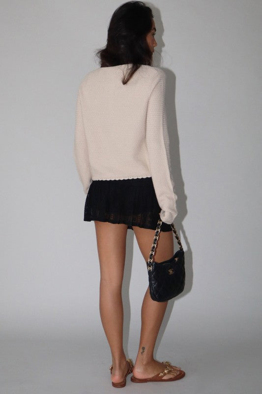 She Sells Seashells Button Cardigan
