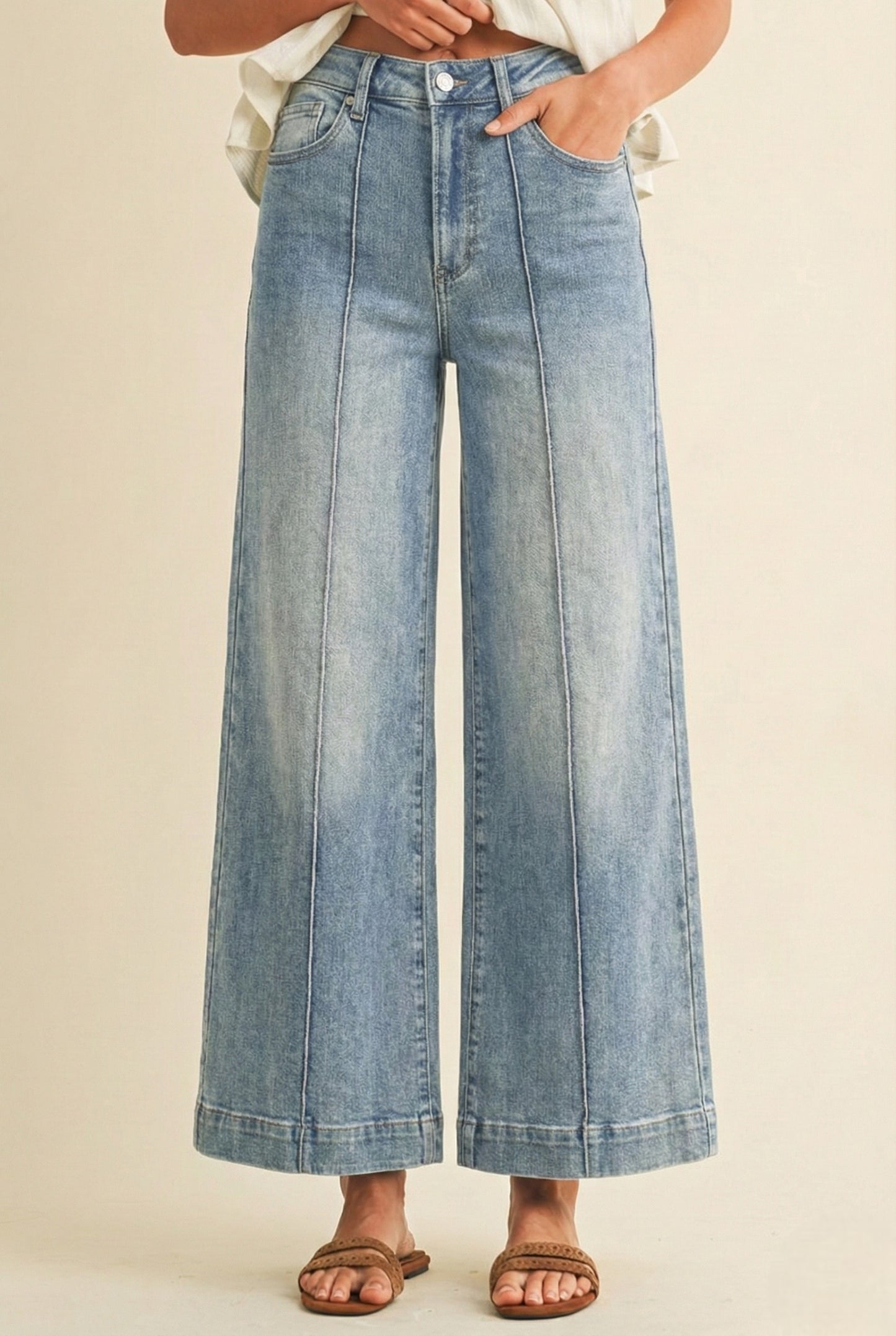 Sweet Annie (Light) Wide Leg Jeans