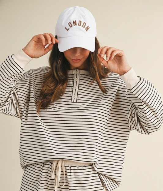 Nothing Better Stripe Henley Top