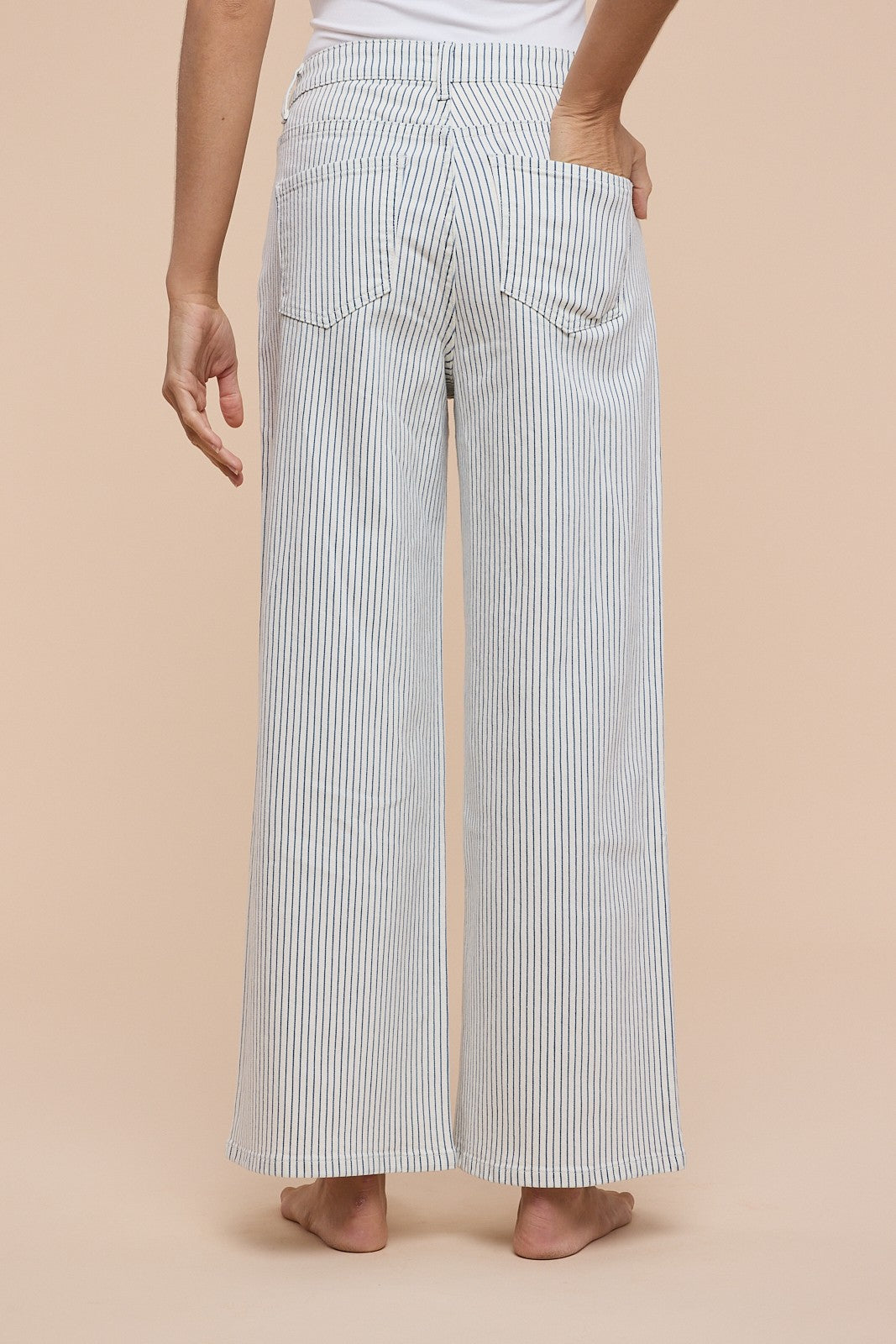 All Aboard (Blue/Wh) Stripe Jeans