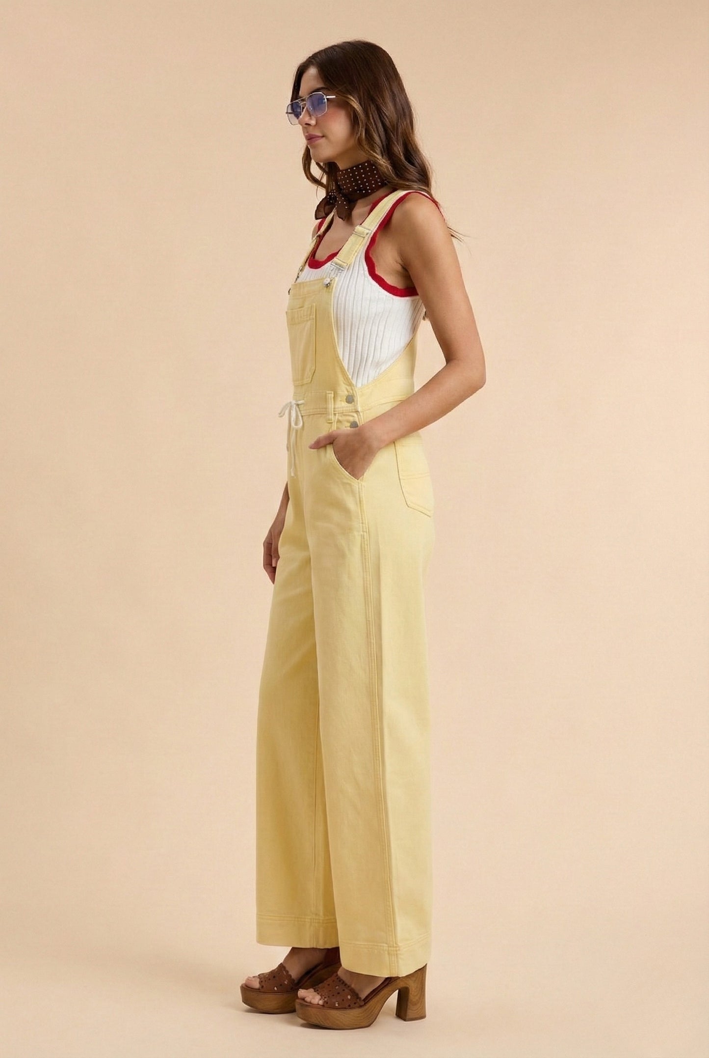 Butter Your Biscuits (Yellow) Denim Overalls