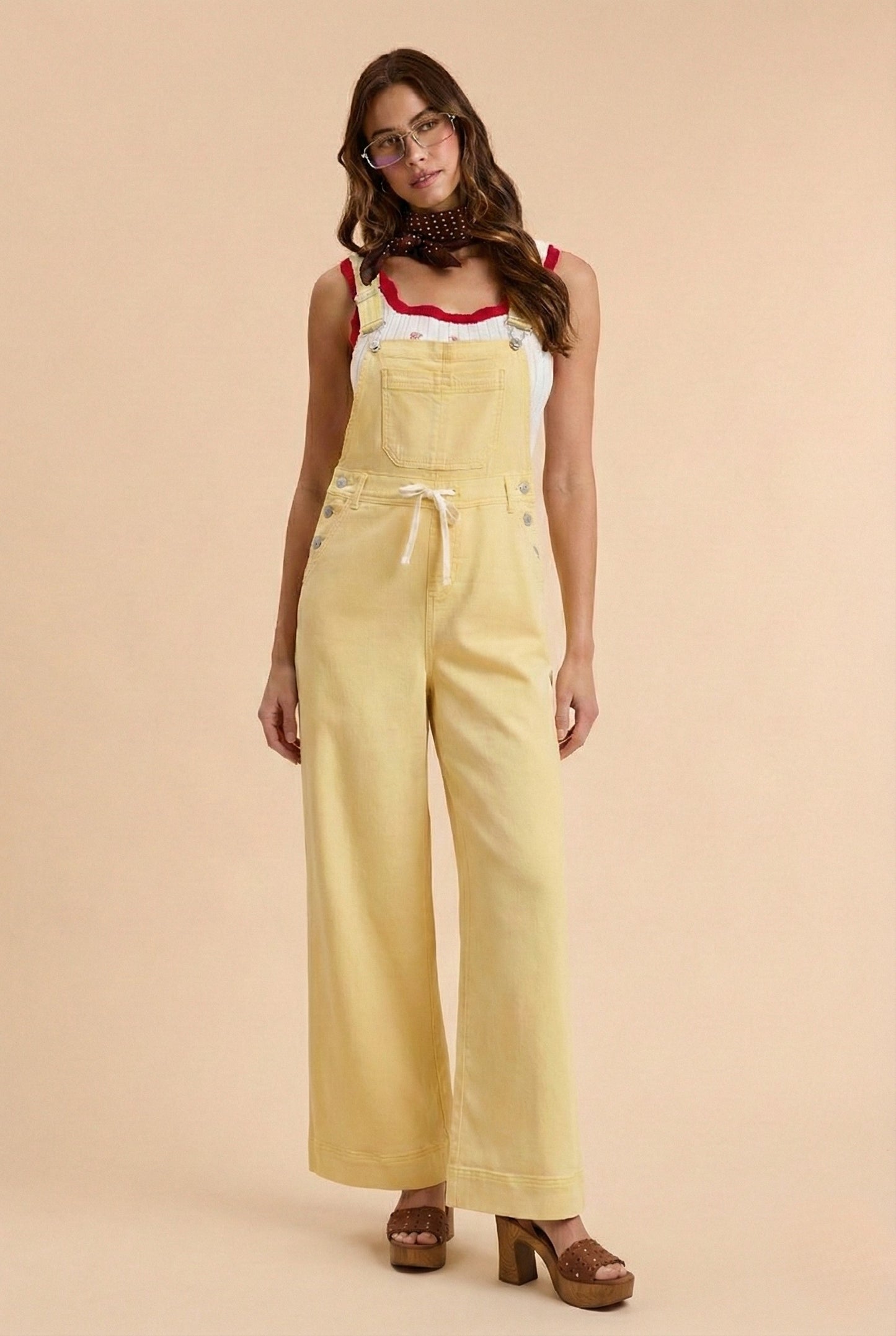 Butter Your Biscuits (Yellow) Denim Overalls