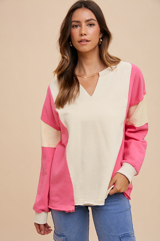 *Sample Sale* Color Block Pullover