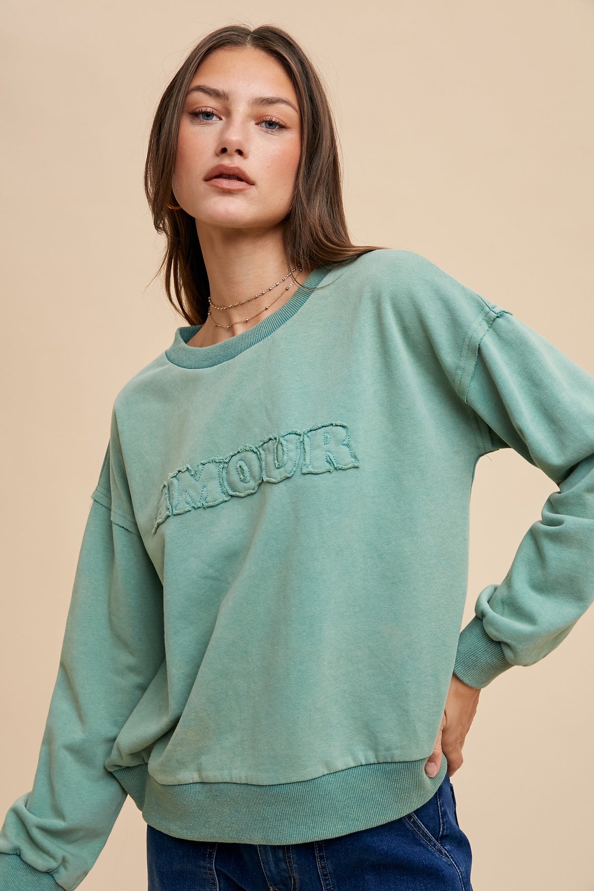 Amour (Pine) Mineral Wash Sweatshirt