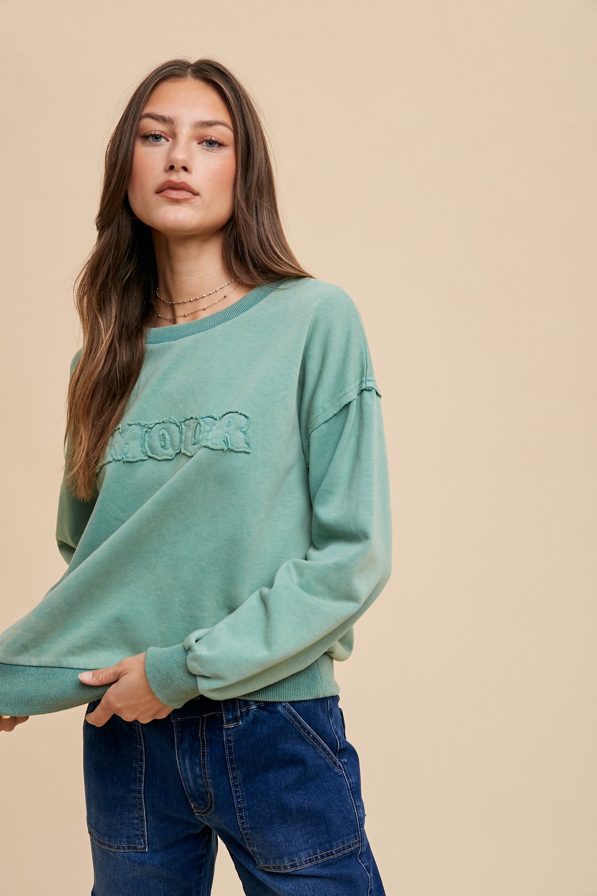 Amour (Pine) Mineral Wash Sweatshirt
