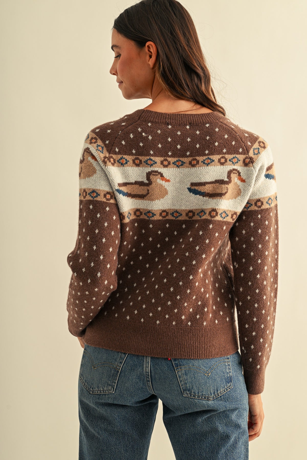 Moody Mallard (Brn) Duck Sweater