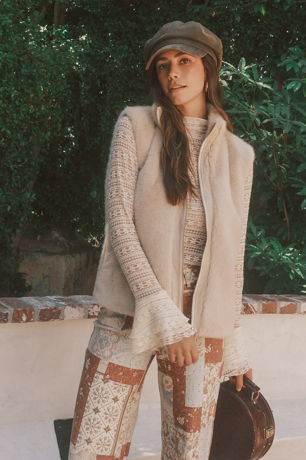 Fall Fever Patchwork Print Pants