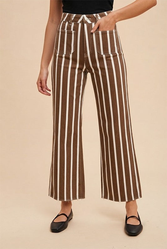 Seeing Stripes (Brown) Stripe Pants