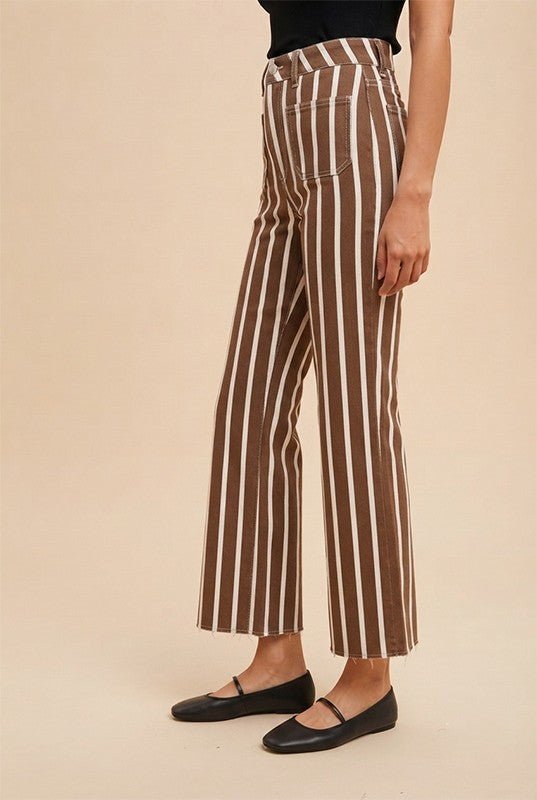 Seeing Stripes (Brown) Stripe Pants