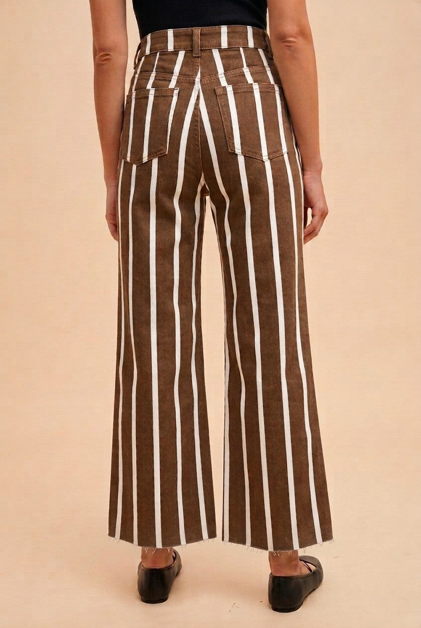 Seeing Stripes (Brown) Stripe Pants